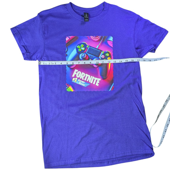 Gildan Gaming Image #1 Victory Royale - Kids-Blue T Shirt-Size Small NWOT - Picture 2 of 7